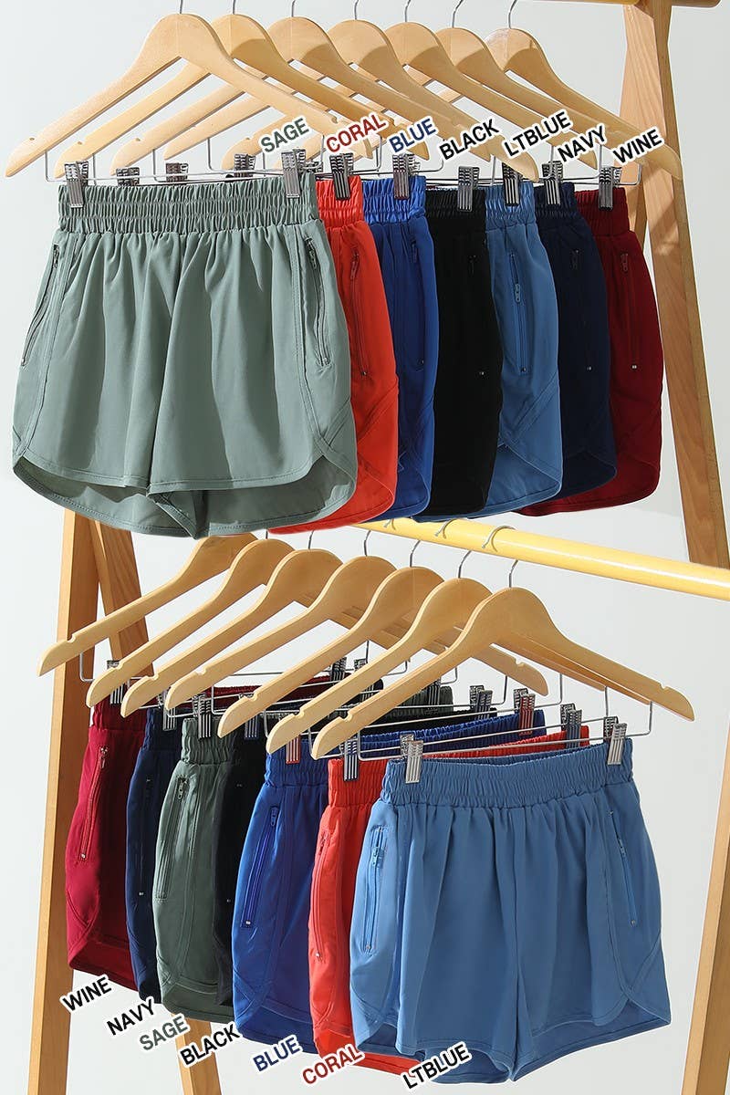 ZIPPER POCKET DETAILED CASUAL SHORT PANTS