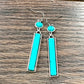 Bar Turquoise Earrings (Two Colors)