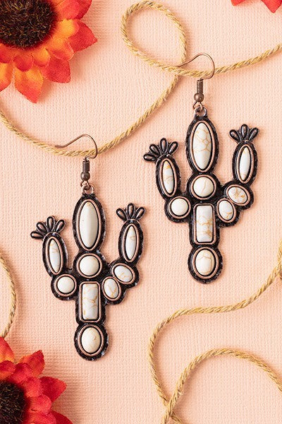 Cactus Squash Blossom Earrings