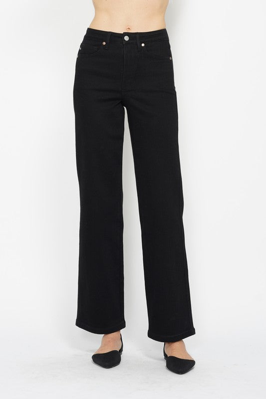 Black Classic Straight Jeans