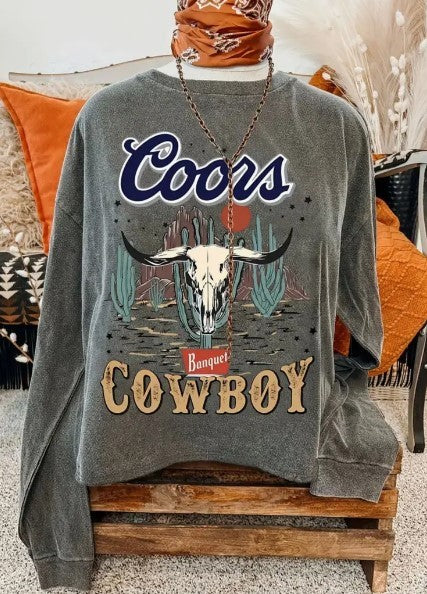 Coors Cowboy Graphic Sweatshirt