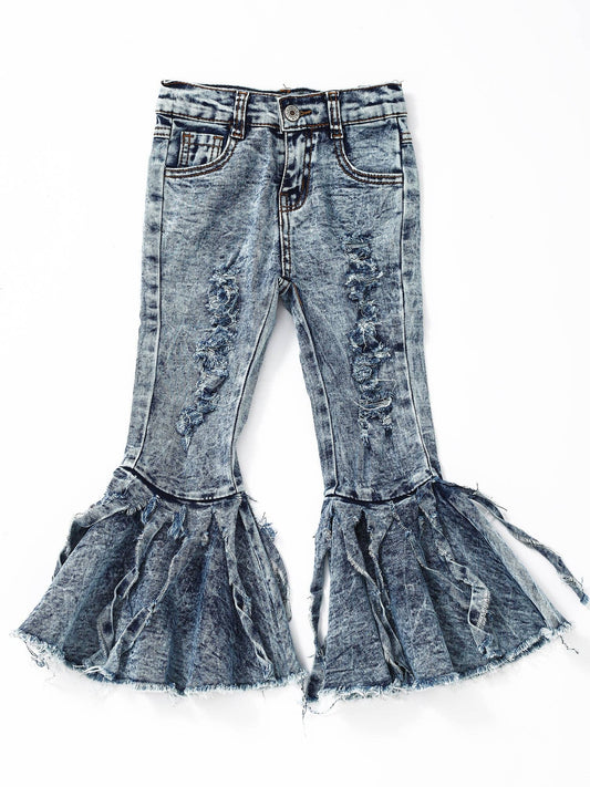 The Swayzie Tassels Flare Girls Jeans