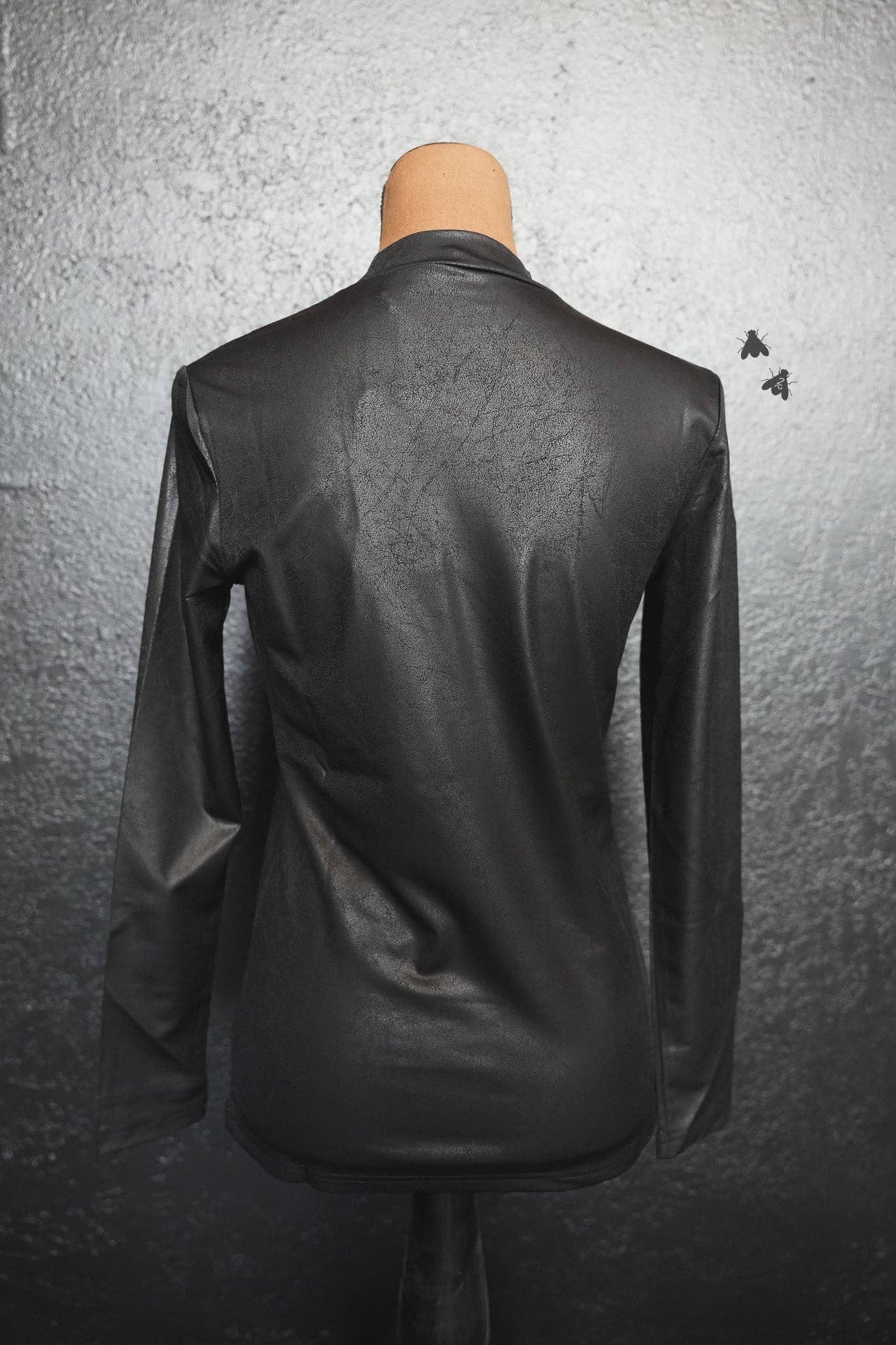 LEDDY LEATHER L/S *MIDNIGHT: XS