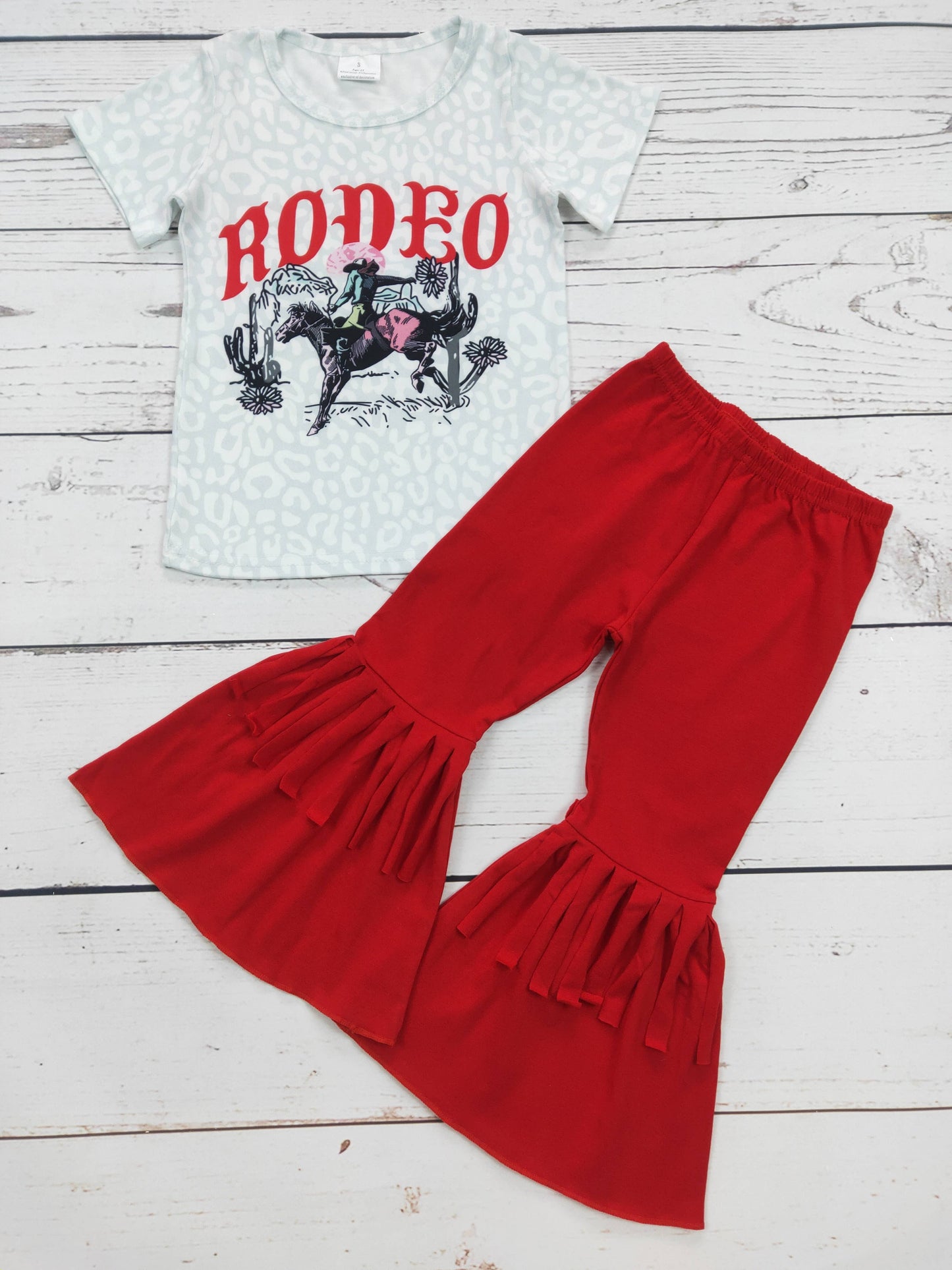 Kids Rodeo Cheetah Set With Fringe