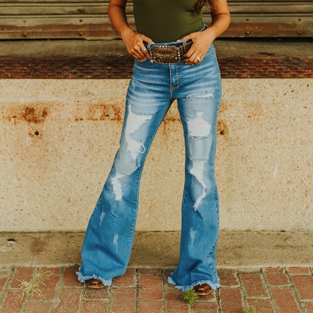 Amber High Rise Flare Jeans