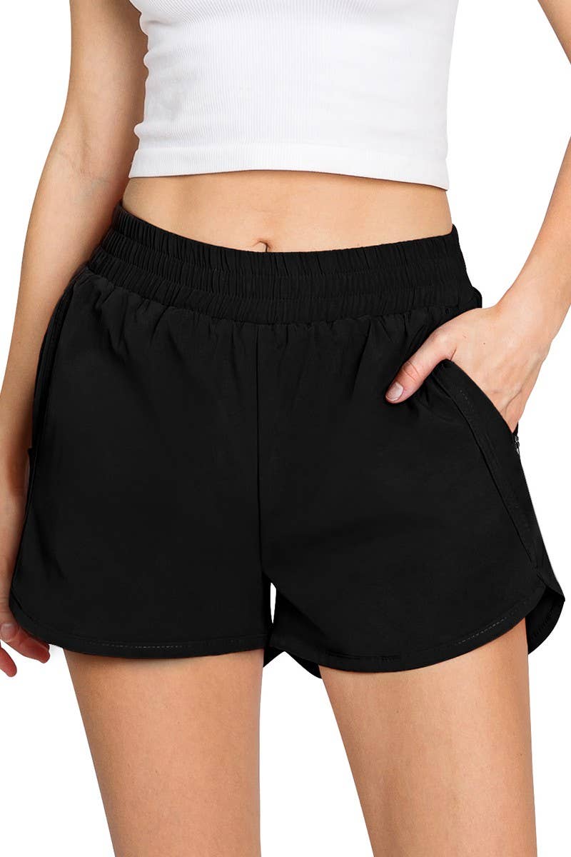 ZIPPER POCKET DETAILED CASUAL SHORT PANTS