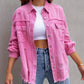 Ripped Long-Sleeved Denim Jackets (Multiple Colors)