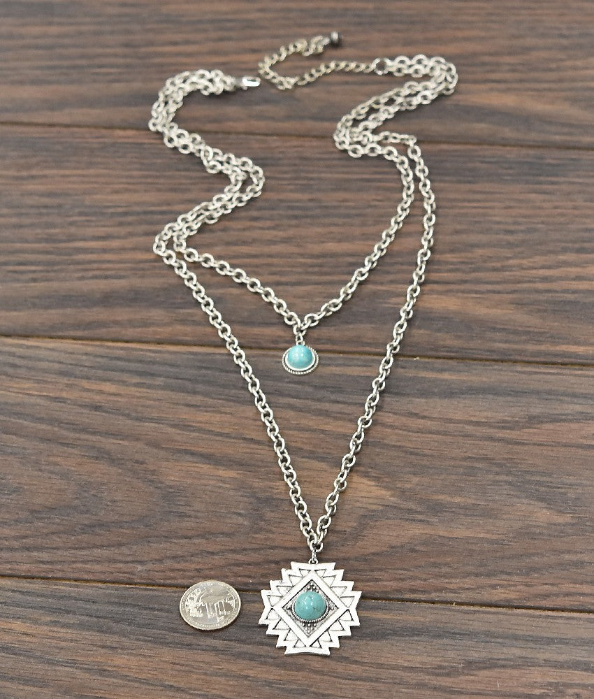 Concho Turquoise Necklace