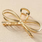 Bowknot Shape Gold Claw Clip