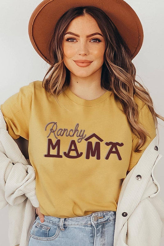 Mustard Ranchy Mama Graphic Tee