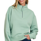 Half Zip Fleece Sweatshirt