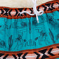 DESERT COWBOY TEAL PRINTED BOYS TRUNKS