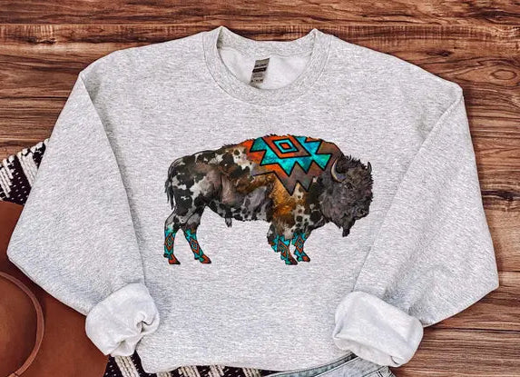 Aztec Buffalo Sweatshirt