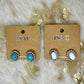 Oval Turquoise Stud Earrings