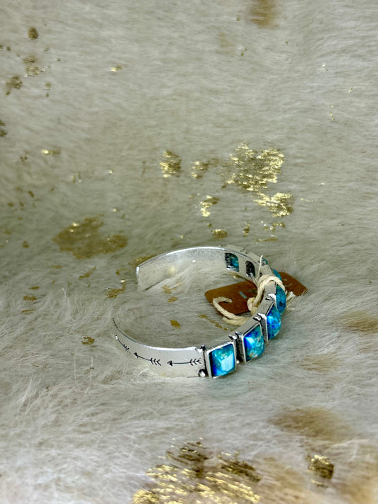 Navajo Gemstone Cuff