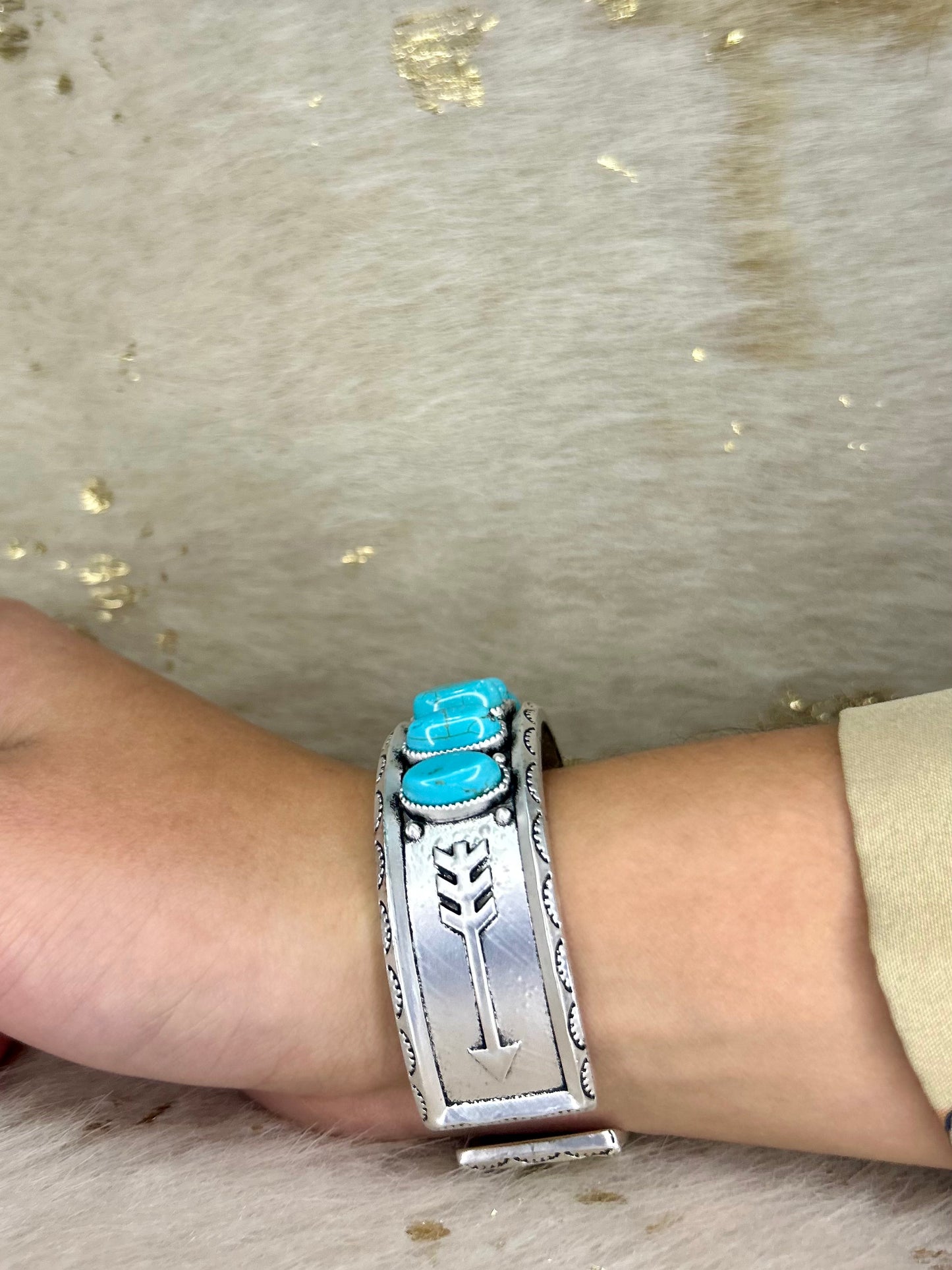 Navajo Turquoise Cuff Bracelet