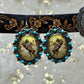 Round Western Picture Earrings - Two Styles