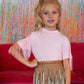 Girls Fringe Cold Shoulder Bodysuit 3 colors