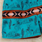 DESERT COWBOY TEAL PRINTED BOYS TRUNKS