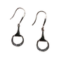 Equestrian Bling Snaffle Bit Earrings Sterling Silver