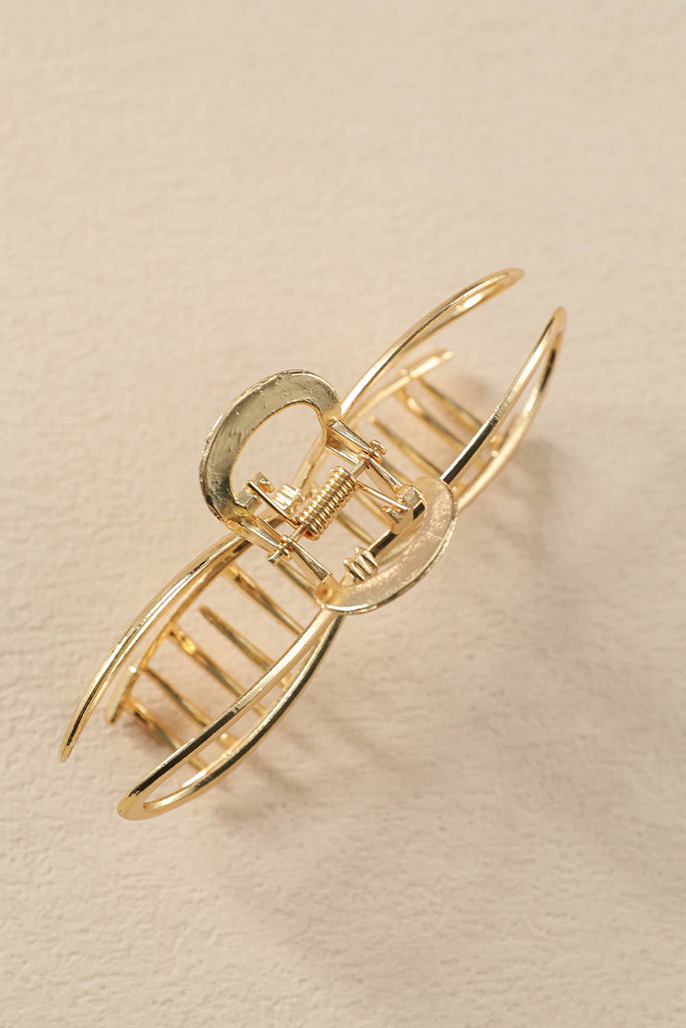 Bowknot Shape Gold Claw Clip